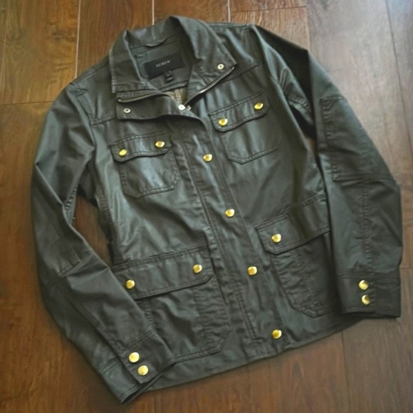 J. Crew Jackets & Blazers - J. CREW WAXED CANVAS TWILL FIELD JACKET